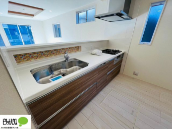 キッチン　施工例写真：家事がはかどるビルトイン食器洗浄乾燥機