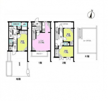 Ԏ}îP}Vj@3LDK+[teX