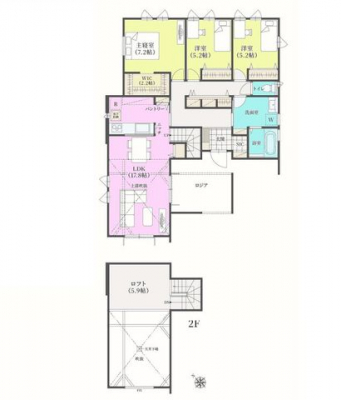 �Ԏ��}�i�̂P�ˌ��j�@3LDK