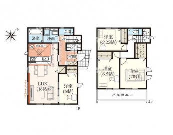 �Ԏ��}�i�̂P�ˌ��j�@4LDK