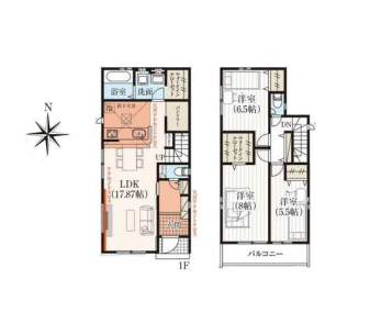 Ԏ}îPˌj@3LDK{2WIC