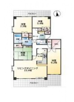 �Ԏ��}�i�̂P�}���V�����j�@4LDK