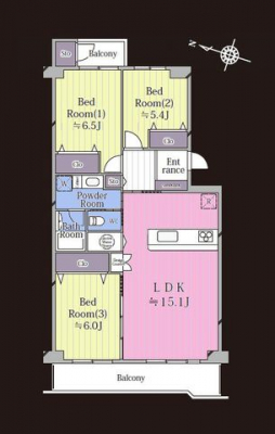 �Ԏ��}�i�̂P�}���V�����j�@3LDK