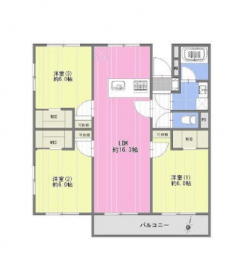 �Ԏ��}�i�̂P�}���V�����j�@3LDK