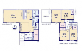 �Ԏ��}�i�̂P�ˌ��j�@4LDK