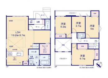 �Ԏ��}�i�̂P�ˌ��j�@4LDK