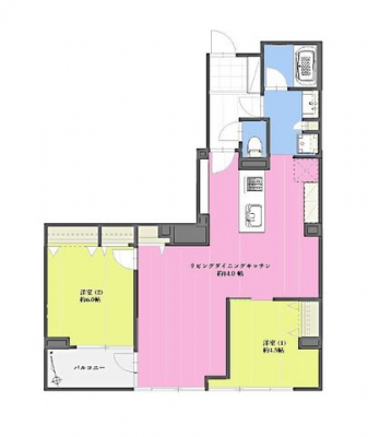 �Ԏ��}�i�̂P�}���V�����j�@2LDK