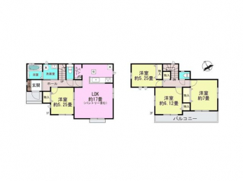 �Ԏ��}�i�̂P�ˌ��j�@4LDK