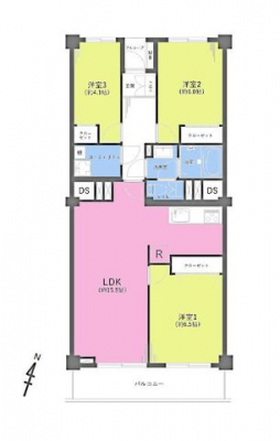 �Ԏ��}�i�̂P�}���V�����j�@3LDK