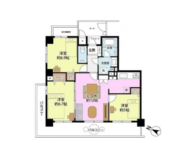 �Ԏ��}�i�̂P�}���V�����j�@3LDK