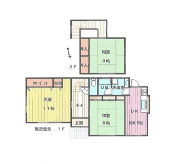 �Ԏ��}�i�̂P�ˌ��j�@3DK