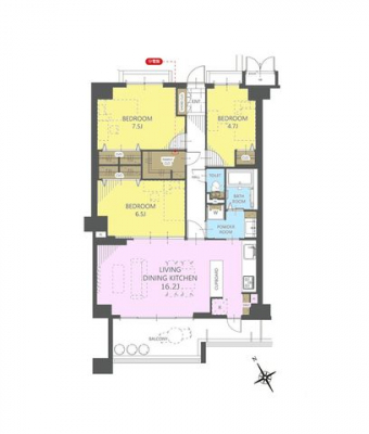 �Ԏ��}�i�̂P�}���V�����j�@3LDK�{FC