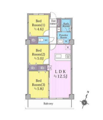 �Ԏ��}�i�̂P�}���V�����j�@�Ԏ�}�F3LDK