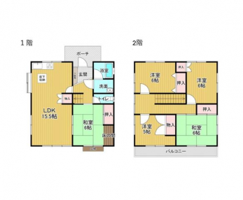 �Ԏ��}�i�̂P�ˌ��j�@5LDK