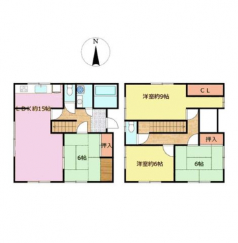 �Ԏ��}�i�̂P�ˌ��j�@4LDK