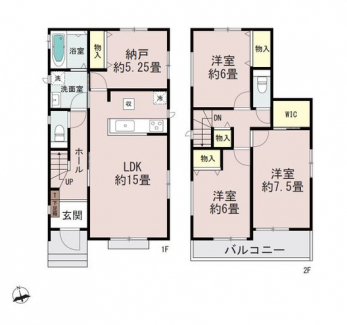 �Ԏ��}�i�̂P�ˌ��j�@3SLDK