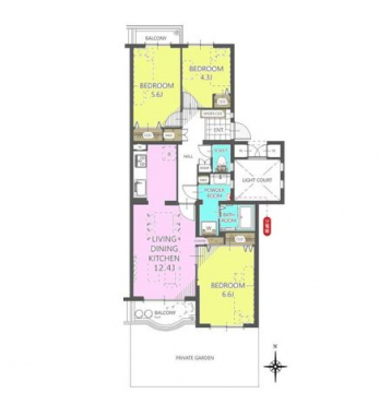 �Ԏ��}�i�̂P�}���V�����j�@3LDK