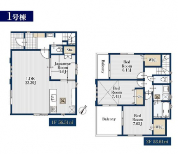 �Ԏ��}�i�̂P�ˌ��j�@4LDK