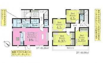 �Ԏ��}�i�̂P�ˌ��j�@4LDK