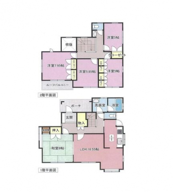 �Ԏ��}�i�̂P�ˌ��j�@5LDK