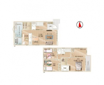 �Ԏ��}�i�̂P�ˌ��j�@3(4)LDK