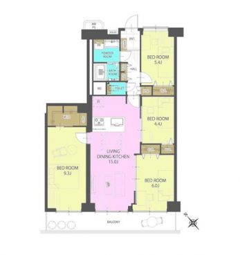 �Ԏ��}�i�̂P�}���V�����j�@4LDK�{WIC