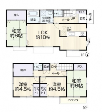 �Ԏ��}�i�̂P�ˌ��j�@4LDK