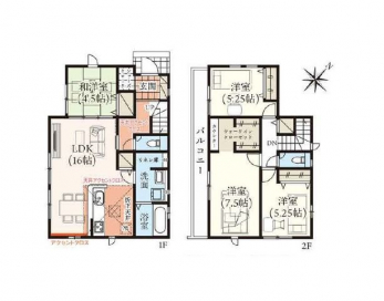 �Ԏ��}�i�̂P�ˌ��j�@4LDK