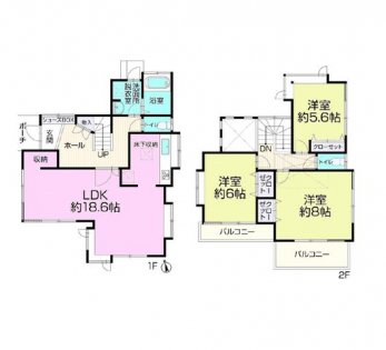 �Ԏ��}�i�̂P�ˌ��j�@4LDK