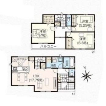 �Ԏ��}�i�̂P�ˌ��j�@3LDK