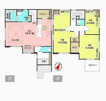 �Ԏ��}�i�̂P�ˌ��j�@3(4)LDK