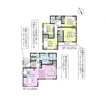 �Ԏ��}�i�̂P�ˌ��j�@4LDK�{WIC