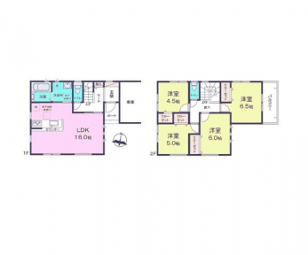 �Ԏ��}�i�̂P�ˌ��j�@4LDK