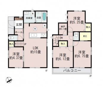 �Ԏ��}�i�̂P�ˌ��j�@4LDK