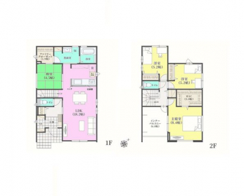 �Ԏ��}�i�̂P�ˌ��j�@4LDK