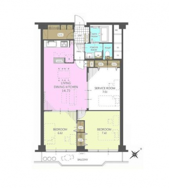 �Ԏ��}�i�̂P�}���V�����j�@2SLDK