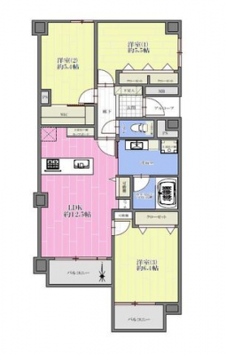 �Ԏ��}�i�̂P�}���V�����j�@3LDK