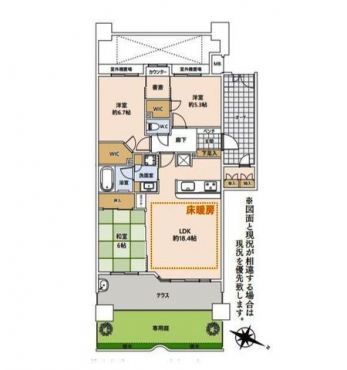 �Ԏ��}�i�̂P�}���V�����j�@3LDK