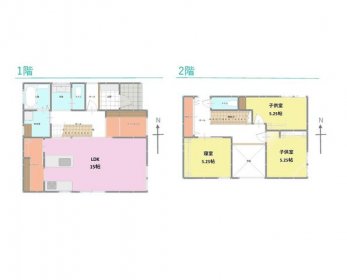 �Ԏ��}�i�̂P�ˌ��j�@3LDK