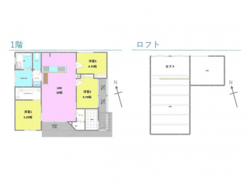 �Ԏ��}�i�̂P�ˌ��j�@3LDK�{���t�g