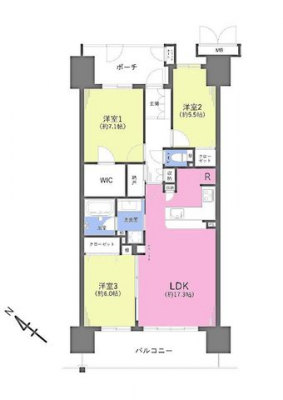 �Ԏ��}�i�̂P�}���V�����j�@3LDK