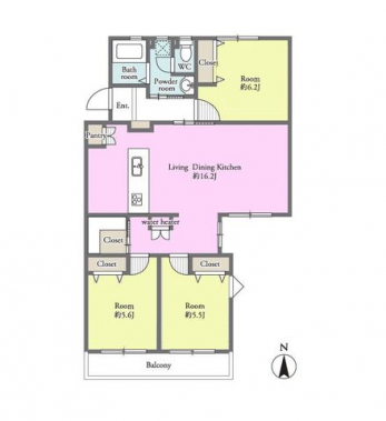 �Ԏ��}�i�̂P�}���V�����j�@3LDK�{WIC