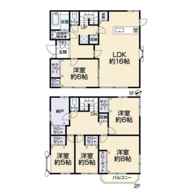 �Ԏ��}�i�̂P�ˌ��j�@5SLDK