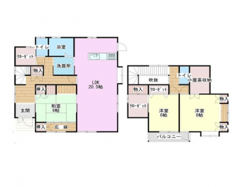 �Ԏ��}�i�̂P�ˌ��j�@3LDK