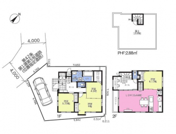 �Ԏ��}�i�̂P�ˌ��j�@4LDK