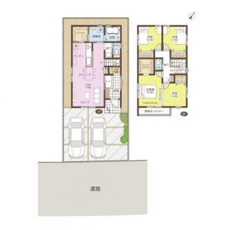 �Ԏ��}�i�̂P�ˌ��j�@4LDK�{�p���g���[�{WIC�{�y�Ԏ��[