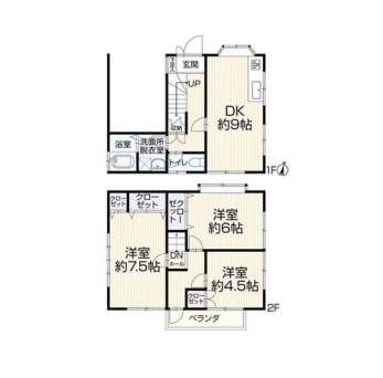 �Ԏ��}�i�̂P�ˌ��j�@3DK