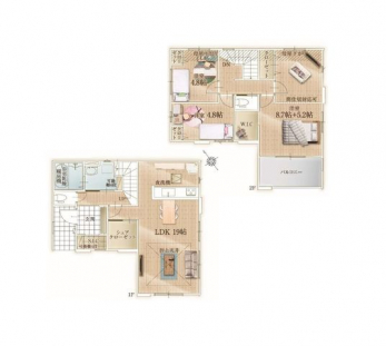 �Ԏ��}�i�̂P�ˌ��j�@3(4)LDK