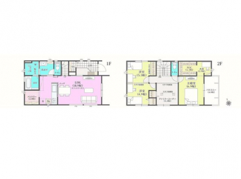 �Ԏ��}�i�̂P�ˌ��j�@2LDK�{WIC