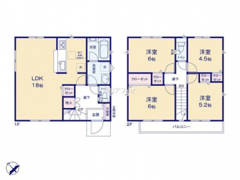 �Ԏ��}�i�̂P�ˌ��j�@4LDK